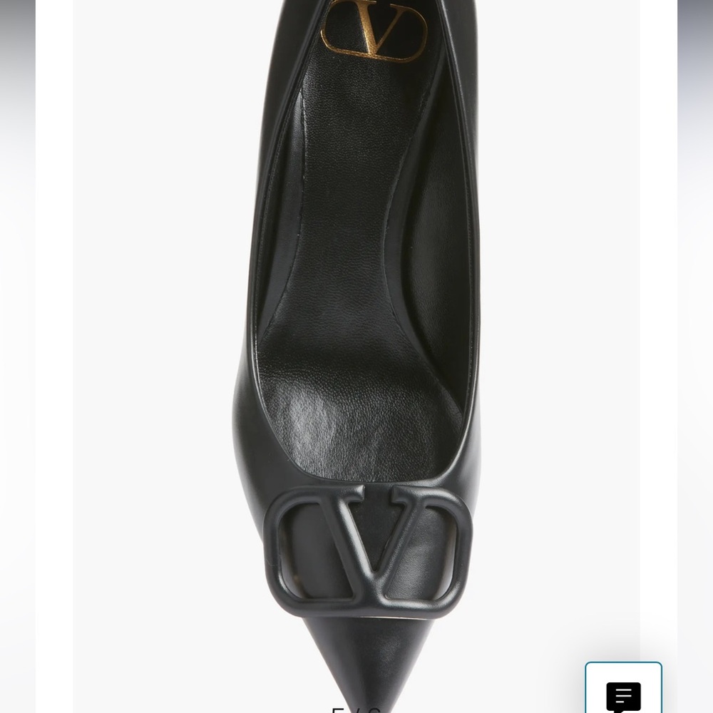 VALENTINO GARAVANI VLOGO LETHER HEELS - Picture 7 of 13